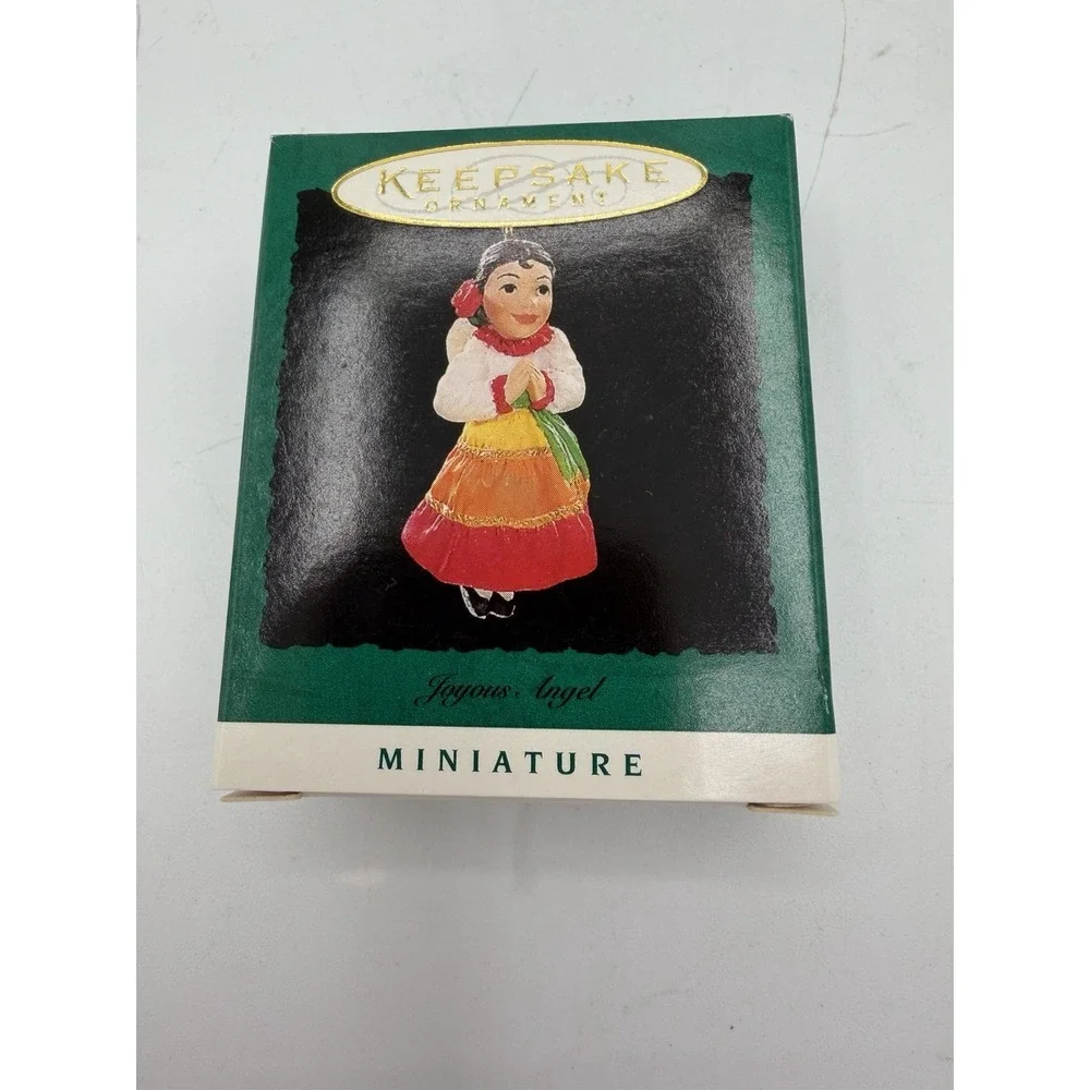 👼✨ Hallmark Keepsake Miniature Ornament‎ – Joyous Angel (1996) NOS 🎄🌟